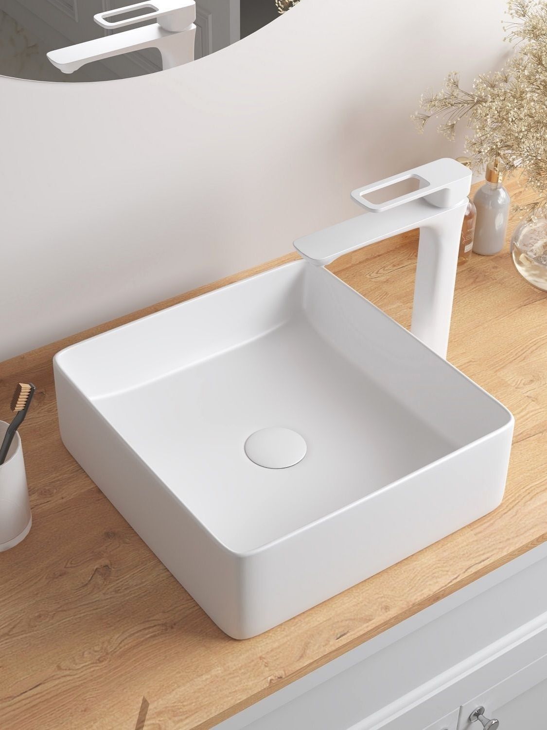 Фото товара на маркетплейсе ozon Накладная раковина IDDIS в ванну белая , Slide, SLIWM01i27