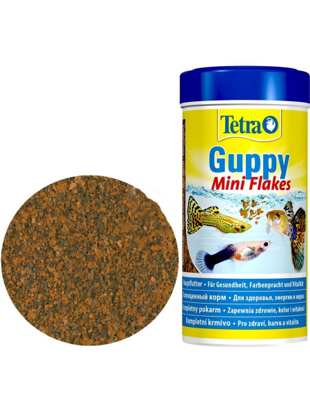 Корм для рыб Tetra Guppy 100мл хлопья для гуппи, меченосцев, пецилий и ...