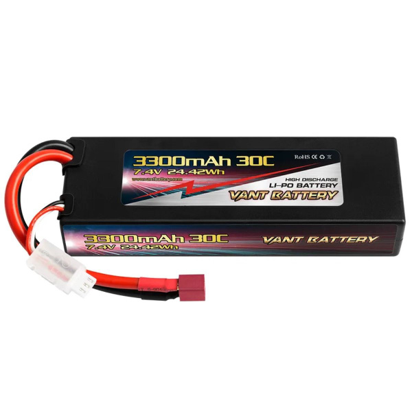 Аккумулятор для Remo Hobby Li-Po 7.4V 3300mAh, 30C, разъем T-plug REM ...