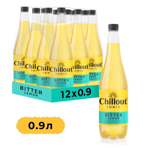Тоник Chillout "Bitter lemon", 12 шт по 0,9 л, ПЭТ - купить с доставкой ...