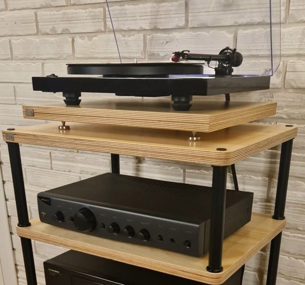 Подставка Joy Audio F для проигрывателя винила берёзовая фанера 27мм ...