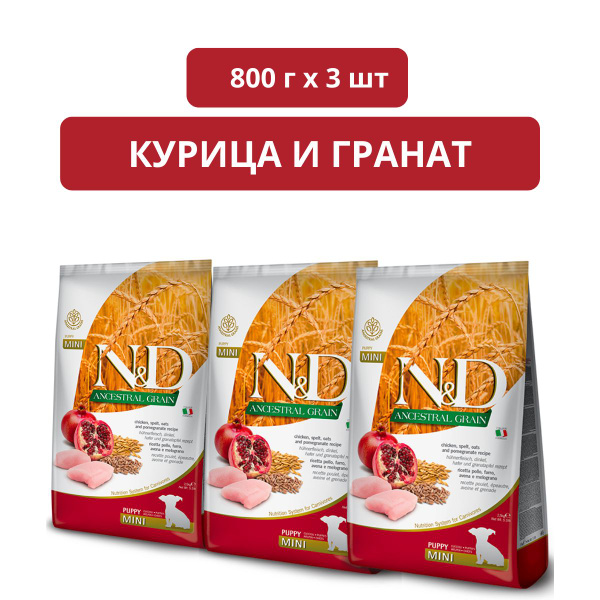 Корм для домашних животных Farmina N&D Ancestral Grain Puppy Mini ...