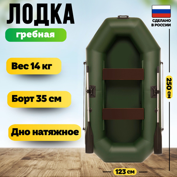 Гребная лодка ПВХ 250 лайт гребная - купить по выгодной цене в интернет ...