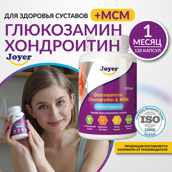 Характеристики Глюкозамин с Хондроитином МСМ, хондопротектор для ...