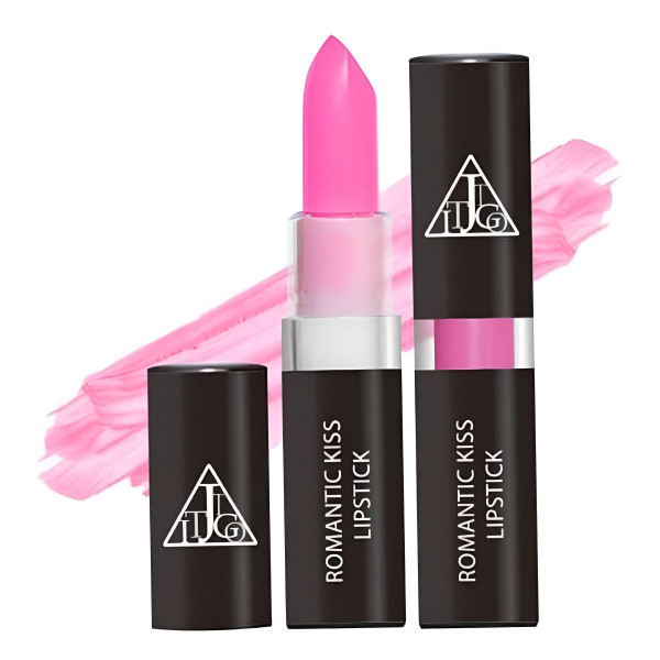 Jigott, Кремовая помада для губ, Romantic Kiss Lipstick 07, Spring Pink ...