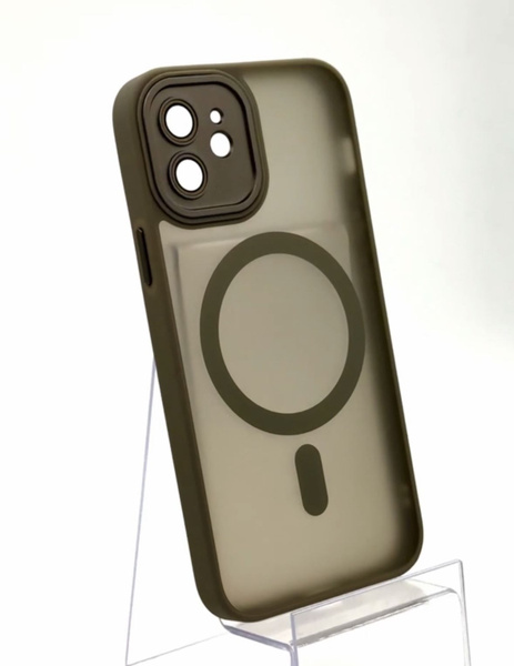 Матовый Серый Чехол с Магнитом MagSafe для iPhone 11 с Функцией ...