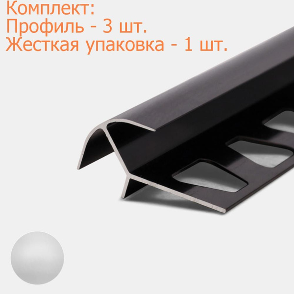 Стыковочный профиль для полов F-профиль алюм. ПО-10х10 для защиты ...