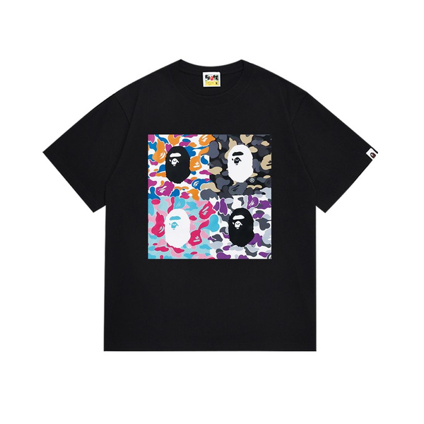 Футболка A BATHING APE, размер 44, цвет черный, хлопок95% - купить по ...