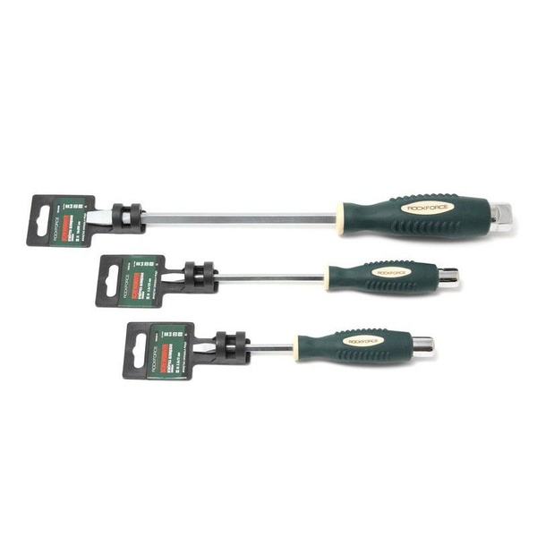 Отвертка шлицевая силовая магнитная "Profi" S2 SL5.5х75мм, на ...