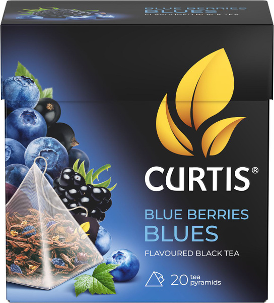 Чай Curtis Blue Berries Blues черный в пирамидках (1.8г x 20шт), 36г, 6 ...