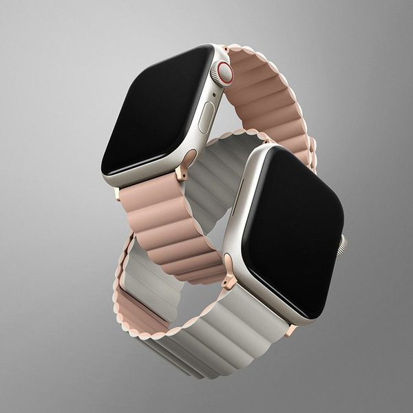Ремешок Uniq для Apple Watch 41/40/38 mm Revix reversible Magnetic Pink ...