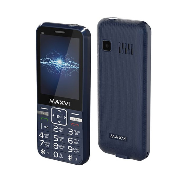 Мобильный телефон Maxvi P3 blue купить на OZON по низкой цене (1764345399)