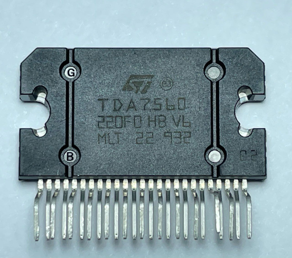 Микросхема TDA7560 (PAL007A) FLEXIWATT25 25 ног, 1 штука - купить с ...