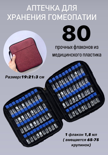 Аптечка гомеопатическая (пенал для гомеопатии) купить на OZON по низкой ...