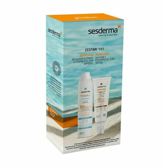 Sesderma Set Repaskin Солнцезащитный спрей spf50 200 мл + Липосомальный ...