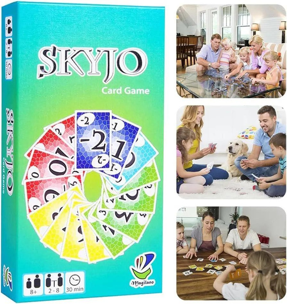 Игральные карты, Skyjo Action, настольные игры, семейные встречи, 2-8 ...