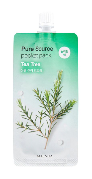 Ночная маска для лица с экстрактом чайного дерева Pure Source Pocket ...