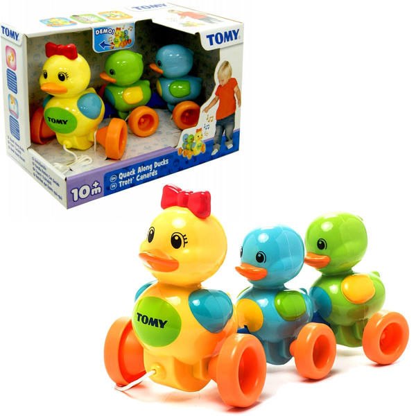 Каталка-игрушка со звуком Веселая Утиная Семейка TOMY - купить с ...