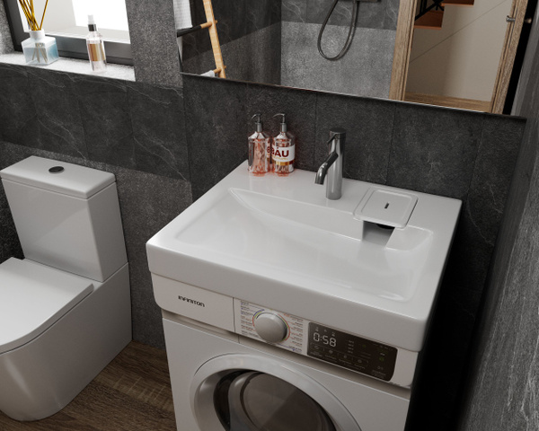 Характеристики Раковина над стиральной машиной BAU Hotel 60х50 ...