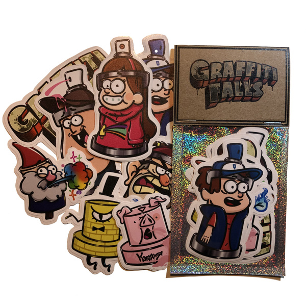 Набор наклеек Стикеры граффити "Graffiti Falls" GRAVITY FALLS - купить ...
