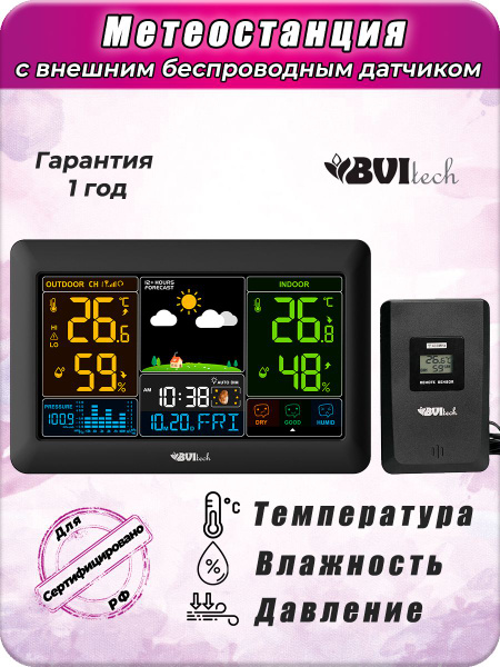 Метеостанция BVItech BV-621 купить по выгодной цене в интернет-магазине ...