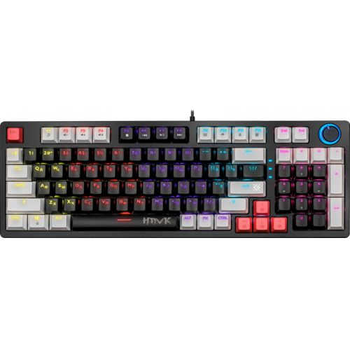 Игровая клавиатура Defender Hawk GK-418 механическая, радужная ...