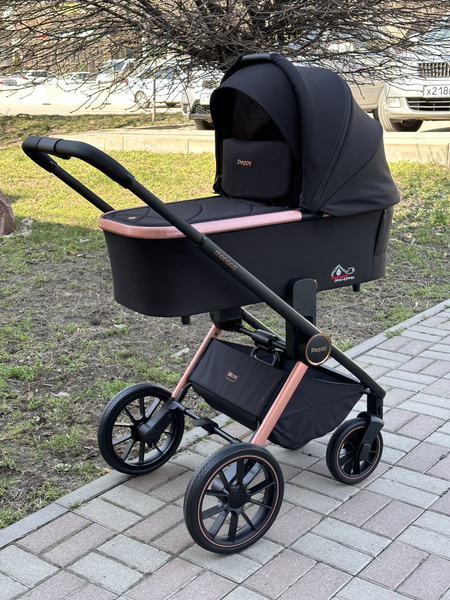 Коляска 2в1 Peppy Monaco Golden black (черный) - купить с доставкой по ...