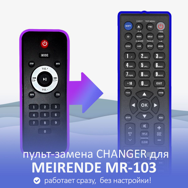 Пульт ДУ HUAYU пульт-замена MEIRENDE MR-103 - купить по выгодной цене в ...