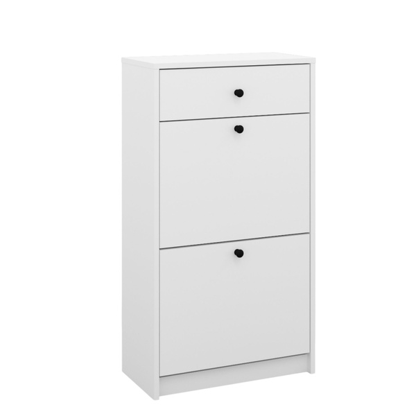 Обувница АТМОСФЕРА узкая тумбочка для обуви, ЛДСП, 55x28x100 см ...