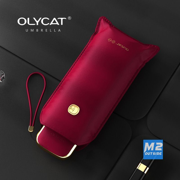 Зонт от солнца Olycat, Механика, 5 сложений, красный купить по низкой ...