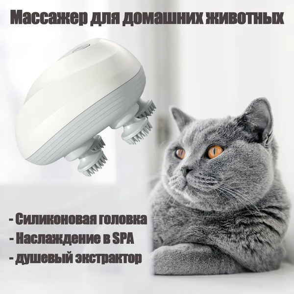Портативная электрическая игрушка для массажа кошек(Массажер, которым ...