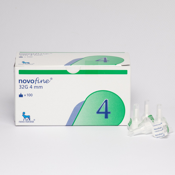 Иглы для шприц-ручек Novofine (НовоФайн) 32G, 0,25 мм x 4 мм, 100 шт ...