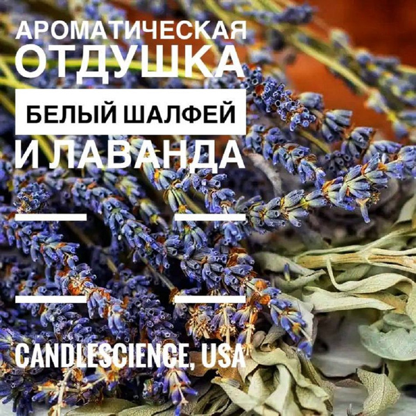 100гр.Белый Шалфей и Лаванда СandleScience - купить с доставкой по ...