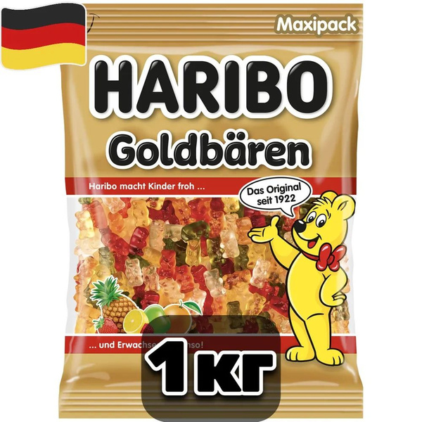 Haribo Золотые мишки жевательный мармелад, 1 кг - купить с доставкой по ...
