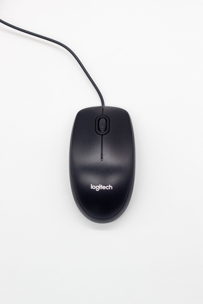 Мышь проводная Logitech проводная B100, черный - купить по выгодной ...