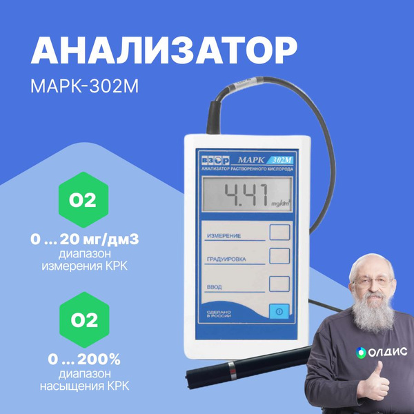 Анализатор растворенного кислорода в воде МАРК-302М - купить с ...