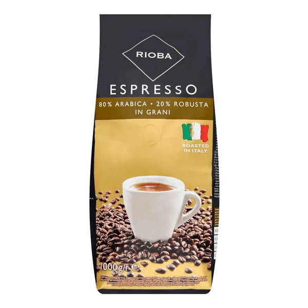 Кофе Rioba Espresso Gold в зернах 1 кг - купить с доставкой по выгодным ...