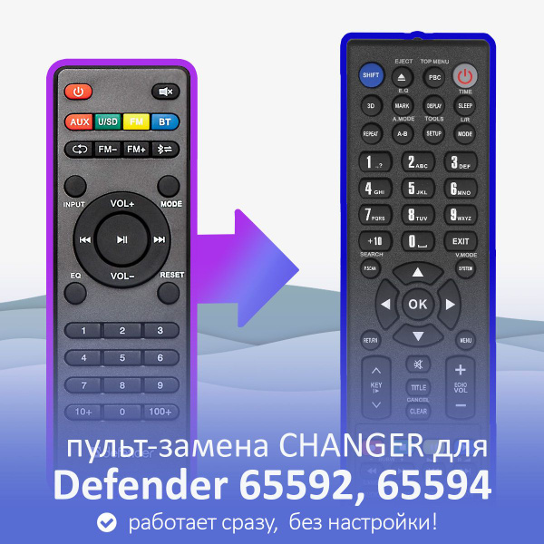 Пульт ДУ HUAYU пульт-замена для Defender Thunder иTornado - купить по ...