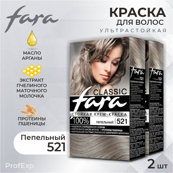 Краска Fara 521 Пепельный 2 шт/ - купить с доставкой по выгодным ценам ...
