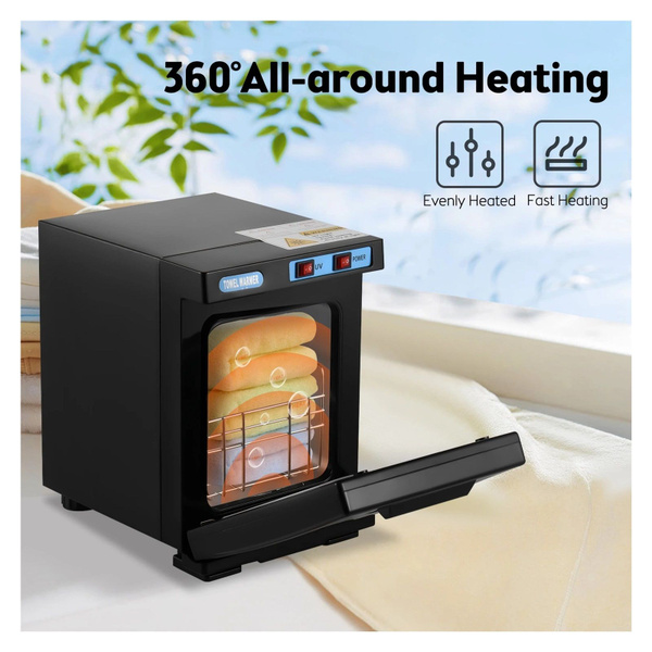 Нагреватель для полотенец чёрный / УФ стерилизатор/подогреватель для ...