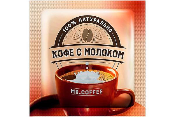 Кофейный напиток 3 в 1 "Кофе с молоком" Mr. Coffee (упаковка 40шт ...
