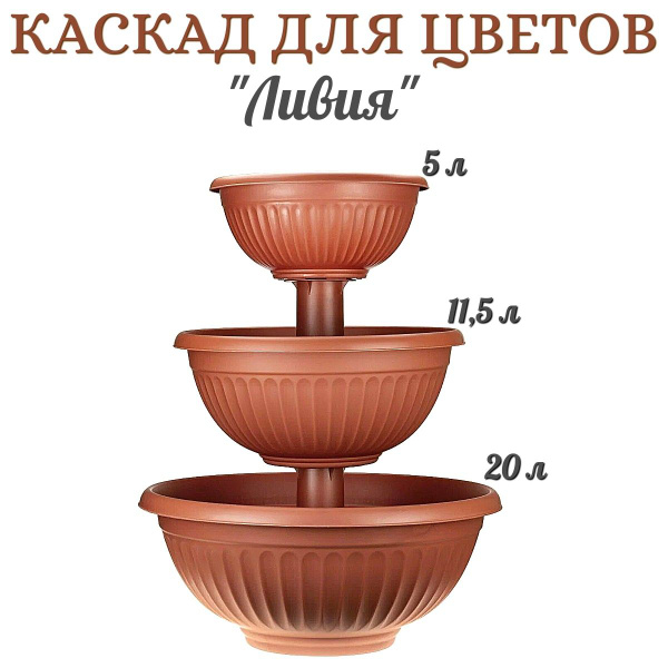Кашпо каскад для цветов уличный - купить с доставкой по выгодным ценам ...