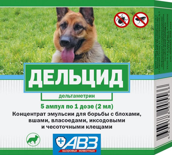 Дельцид для собак 5 ампул - купить с доставкой по выгодным ценам в ...