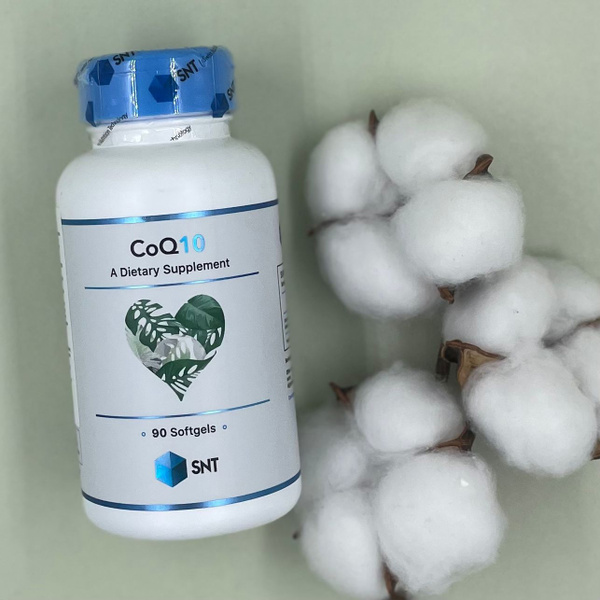 SNT Coenzyme Q10 100 mg 90 Softgels, СНТ Коэнзим Q10 100 мг 90 ...