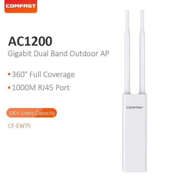 Роутер COMFAST Усилитель Wi-Fi уличный 1200 мбит/с сигнала wi-fi точка ...