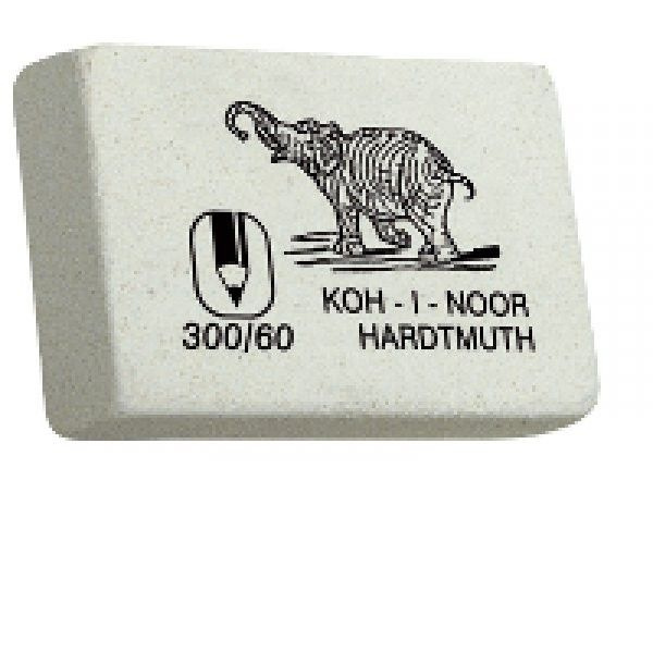 Ластик Koh-I-Noor 300/60 каучуковый (3 штуки в упаковке) - купить с ...