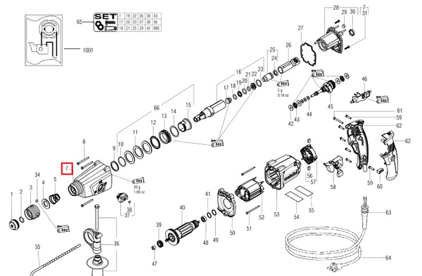 Порядок сборки редуктора metabo uhe 2250 multi Корпус редуктора KHE 2643/KHE 2644 METABO 316045670 - купить по выгодной цене в 