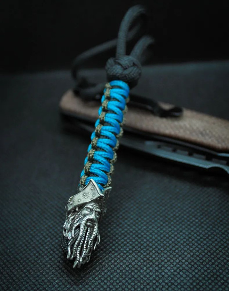 Характеристики Темляк на нож из паракорда с бусиной "Дейви Джонс ...