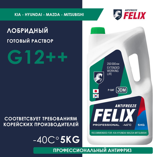 Антифриз FELIX Охлаждающая жидкость JDM, Готовый раствор купить по ...