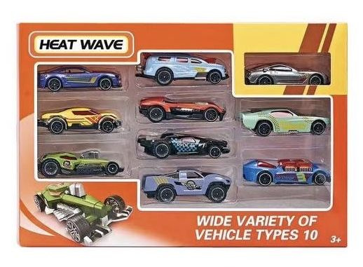 Набор машинок Die-cast 10 шт для детей, Коллекционные гоночные машинки ...